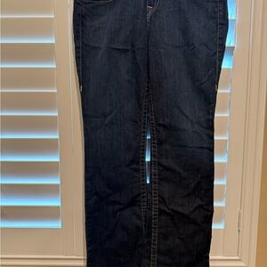True Religion Women's Jeans Size 32 Boot Cut Jeans - Dark Blue